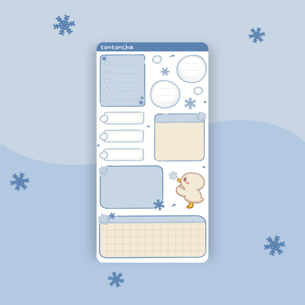 Let It Snow Planner Sheet