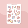 games_pink Gamer Sticker Sheet