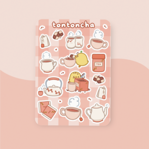 Tea_time Tea Time Sticker Sheet