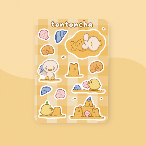 Sand Castles Sticker Sheet