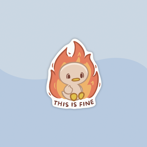13 This is fine Sticker