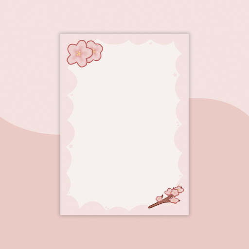 cherry blossom block notes Cherry Blossom Notepad