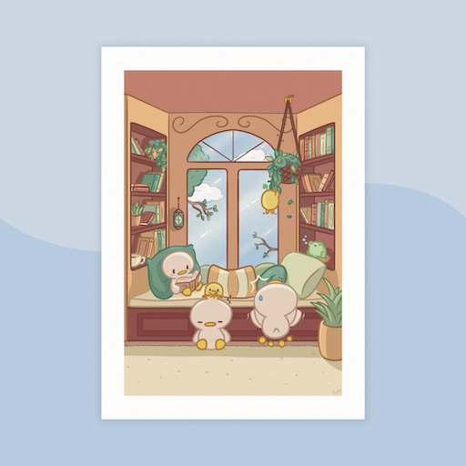 Day at the lake Print