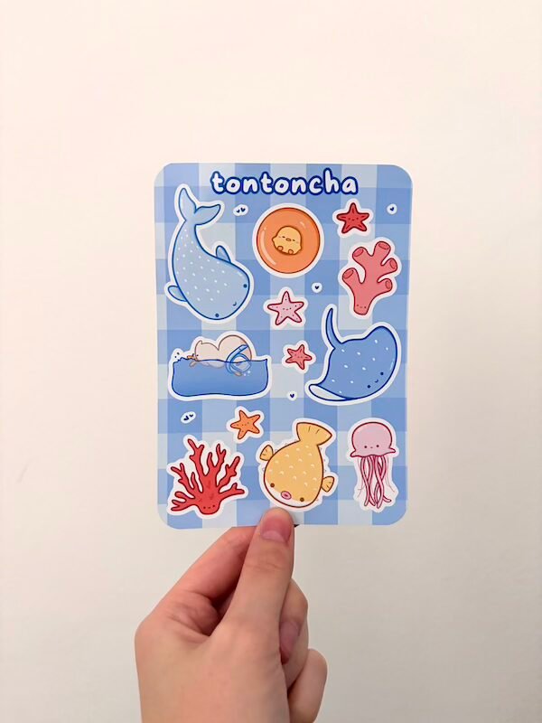 IMG_0455 Ocean Friends Sticker Sheet