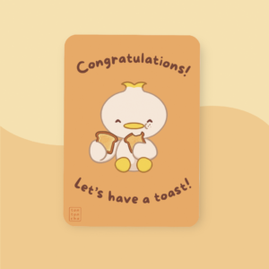 Let's have a toast - greeting card Congratulation Greeting Card - Let's have a toast