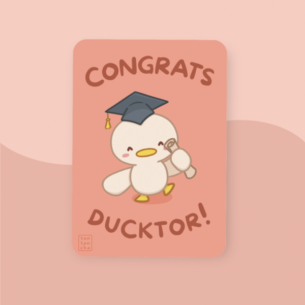 Congrats Ducktor greeting card Graduation Greeting Card - Congrats Ducktor