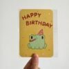 Happy Birthday Greeting Card - Party Froggy