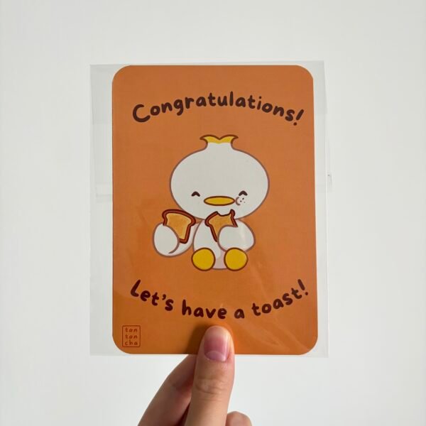Let's have a toast - greeting card - photo Congratulation Greeting Card - Let's have a toast