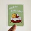 Happy Birthday Greeting Card - I Love Cake