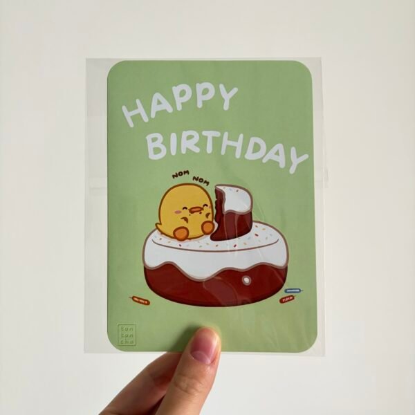 Happy Birthday Greeting Card - I Love Cake